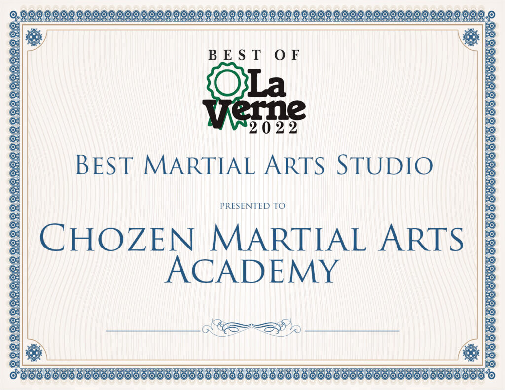 We Won Chozen Martial Arts Academy